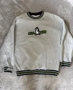 centimeter グレー トレーナー グラフィックプリント