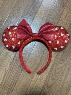 ディズニー ハート模様カチューシャ　ミニー