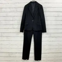 【極美品】ユナイテッドアローズ パンツスーツ セットアップ 34 紺ストライプ