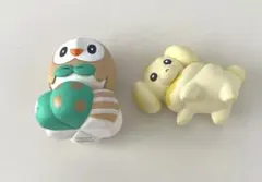 ポケモン モクロー、パピモッチ マスコットフィギュア