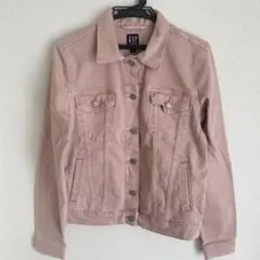 GAP デニムジャケット ピンク ホワイト S