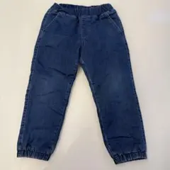 UNIQLO ダークブルー ストレートパンツ 100cm 裏起毛