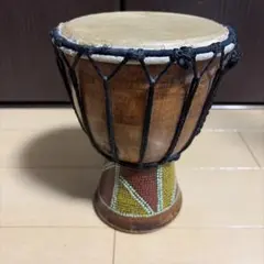 アフリカ太鼓　ジャンベ　木製太鼓のサムネイル
