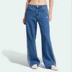 アディダス アディカラー デニム スリーストライプス 　トラックパンツ27/30