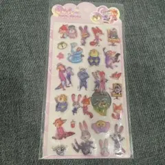 【新品】ぷくぷくシール　きゅん〜ポップシール ズートピア