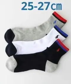POLO RALPH LAUREN 「3足セット」TOPバイカラー ソックス