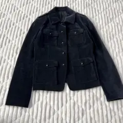 【a4231】キヨコタカセ 美品 ベロアジャケット ブラック M