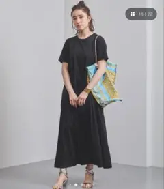 美品 自由区 キュプラリネンシャンタン ワンピース 麻混 38 - メルカリ