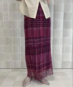Ameri MEDI STRAIN CHECK SKIRT アメリのサムネイル