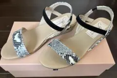 Gaimo パイソン柄 エスパドリーユ サンダル 35のサムネイル