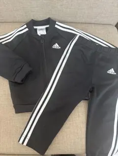 アディダスジャージ/ブラック/キッズ80サイズ/セットアップ/adidas
