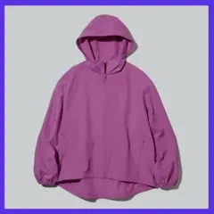 ポケッタブルUVカットパーカ フューシャピンク L ユニクロのサムネイル