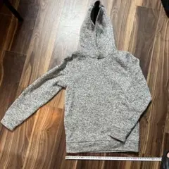 gu ジーユー　杢グレー　パーカー　裏起毛　341-289655 グレー　灰色