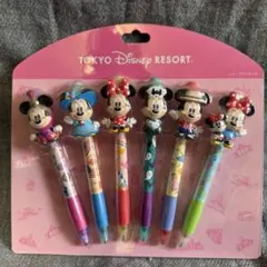 東京ディズニーリゾート ボールペンセット 6本　ミニーマウス　シャープペン