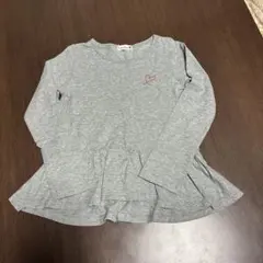 branshes グレー 長袖カットソー 120 フリル付き