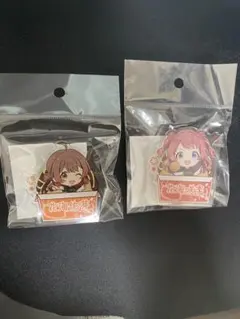 学マス ばくだん焼き コラボ 花海咲季　花海佑芽お名前プレートバッジ