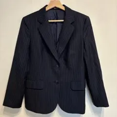 Aquascutum テイラードジャケット 2点セット(ネイビー/黒)のサムネイル