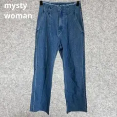 mysty woman ハイウエストカットオフデニムパンツ