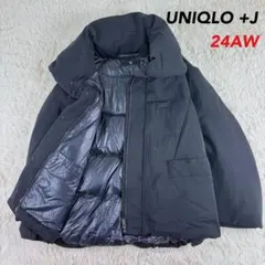 美品✨人気のLサイズ✨UNIQLO +J ハイブリッドダウンジャケット ブラック
