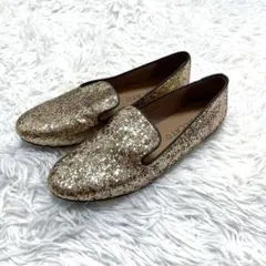 【極美品】 STACCATO グリッター・オペラシューズ　ゴールドのサムネイル