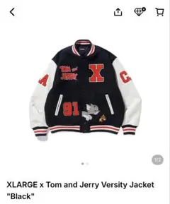 XLARGE x トムジェリVersity Jacket "Black"のサムネイル