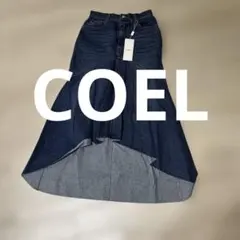 新品タグ付きCOEL フィッシュテールデニムスカートブルー / FREEのサムネイル