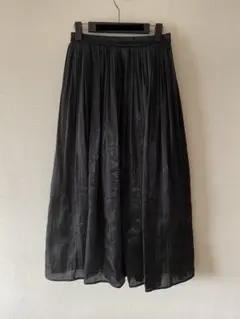guフレアスカート　ロング　ブラック　Mサイズ
