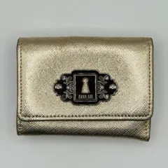 ANNA SUI アナスイ コンパクトウォレット 折り財布 ゴールドのサムネイル