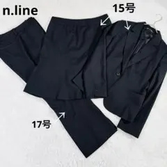 389b 美品✨スーツ セットアップ 3点セット ブラック 大きいサイズ