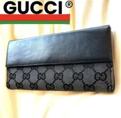 GUCCI ブラック GGパターン 長財布