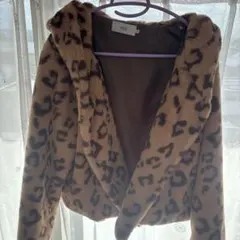 AZUL by MOUSSY ヒョウ柄ファーコート Sサイズのサムネイル