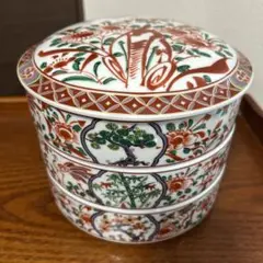 重箱　陶器　金　鶴　ツル　骨董品　アンティーク　年代物　食器　器　皿　入れ物 楽天市場】【クーポン配布中】錦 巣ごもり鶴 金彩羽 蓋付き小鉢