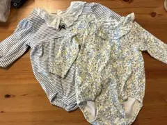 オーガニックコットンロンパース2点セット