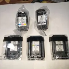 使用済み空のCanon BC-310/311 インクカートリッジ5個セット