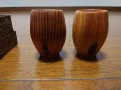 天然木 ぐい呑み 3個セット 酒器 木製 お猪口 屋久杉 - メルカリ