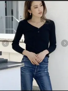 GYDA クロップドリブカットソーのサムネイル