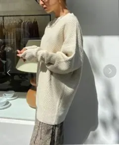 TODAYFUL Rawsilk Waffle　Pullover（キナリ）