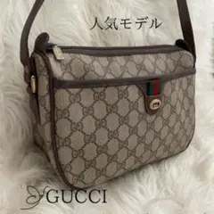オールド グッチ ショルダー バッグ シェリーライン GG ロゴ　斜めがけ