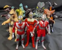ウルトラマン・セブン・帰マン＆登場怪獣・宇宙人（バンダイ）ソフビ10体セット
