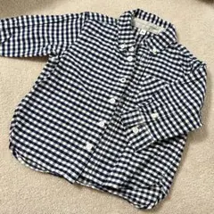 【美品】無印良品　チェック柄シャツ サイズ90
