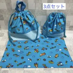 お弁当袋　セット　コップ袋　ランチョンマット　3点セット　(12) ハンドメイド