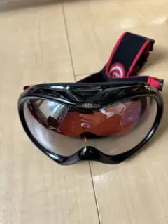 äxé スキーゴーグル ブラック/ピンクミラー