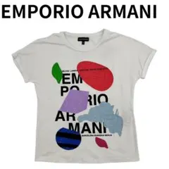 EMPORIO ARMANI ラインストーン ロゴ Tシャツ 154cmのサムネイル