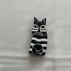 アジアンテイスト 雑貨 木製置き物 ネコ