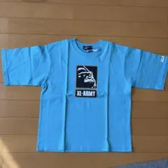 新品　タグ付き　XLARGE Tシャツ ライトブルー　120センチ
