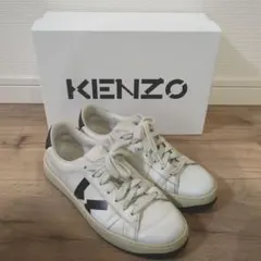 KENZO ホワイトレザー スニーカー 38のサムネイル