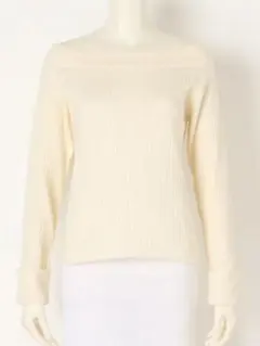 新品　JEANASIS ジーナシニット　 12GマルチBDオフPO ニット