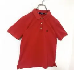 バーバリーロンドン　バーバリー　ポロシャツ　ノバチェック　レッド　レディース　M