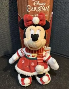 ディズニー　クリスマス2024 ミニー　ぬいぐるみバッジ　新品