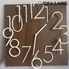 【IDEA LABEL（イデアレーベル） 】夜光アラビックダンスウォールクロック